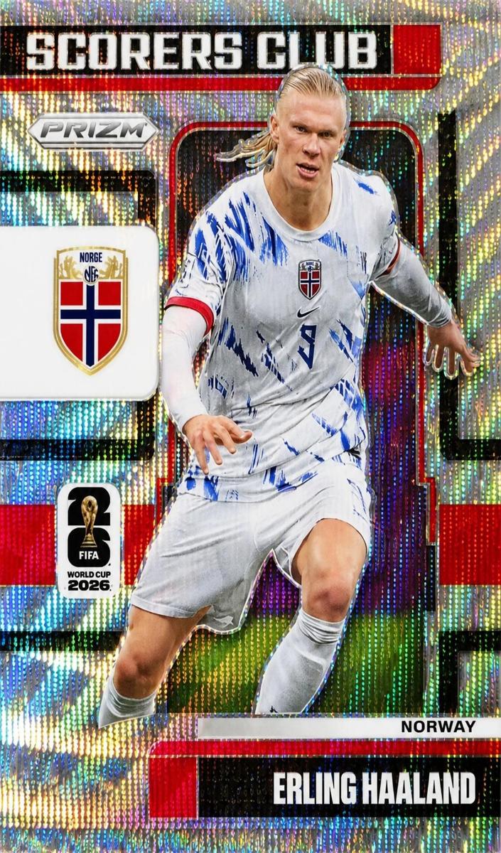 2026 Panini Prizm FIFA World Cup Erling Haaland [Wave] #13 card