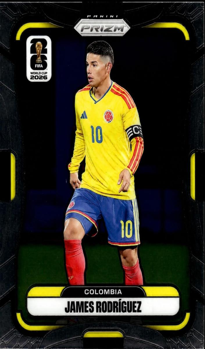 2026 Panini Prizm FIFA World Cup James Rodriguez [Zebra] #183 card