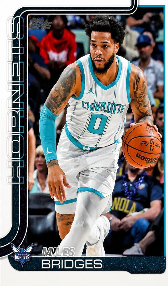 Miles Bridges 2025 Topps Basketball card