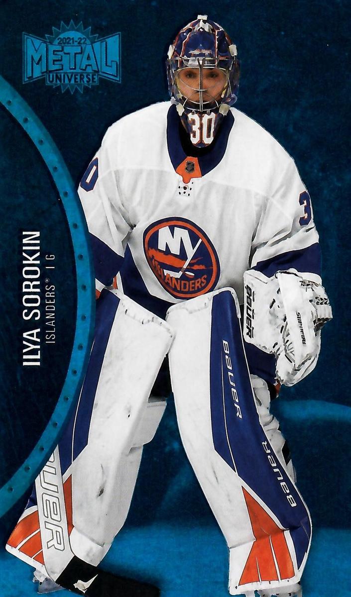 2021 Skybox Metal Universe Ilya Sorokin [Blue Spectrum] #29 card