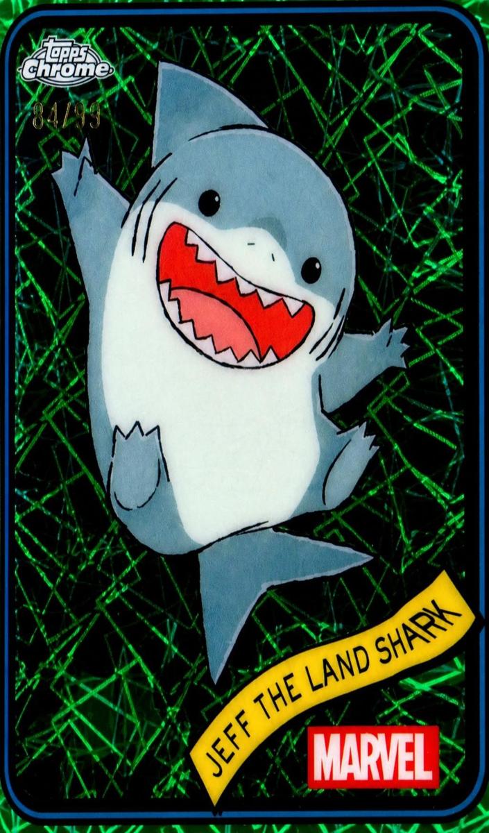 2025 Jeff THE LAND Shark [Hulk Green Lazer Refractor] #156