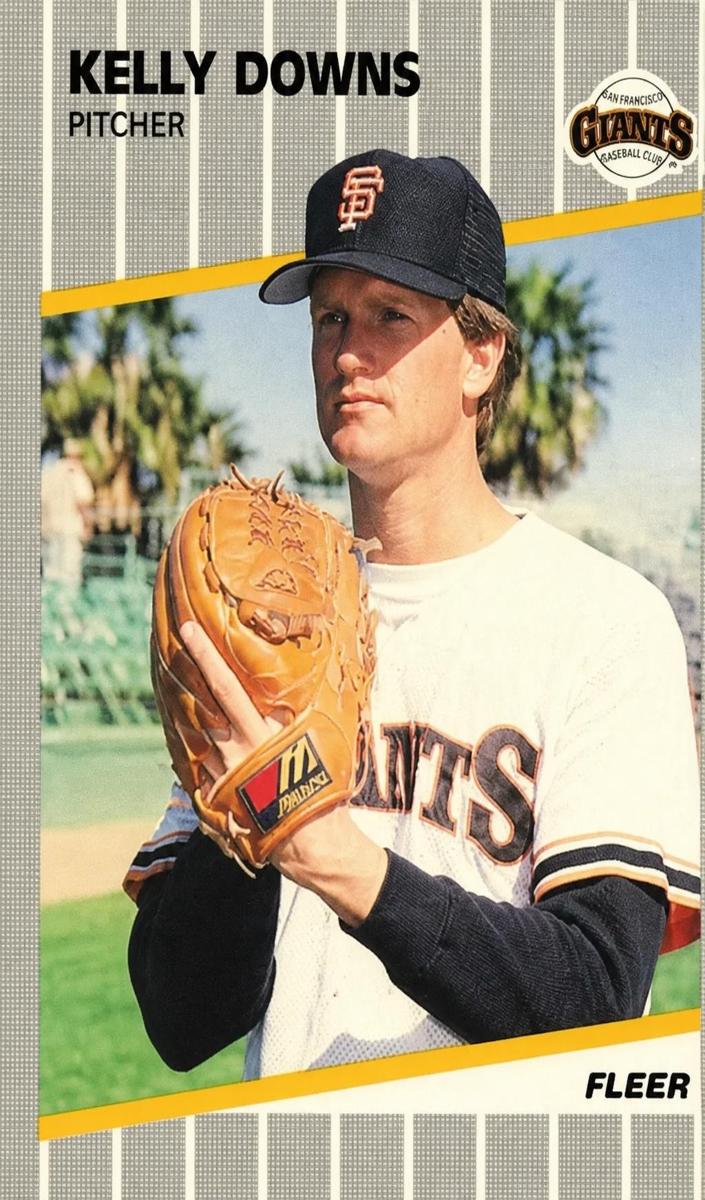 Kelly Downs 1989 Fleer Baseball