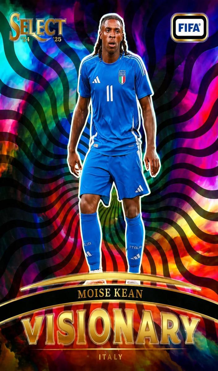 2024 Panini Select FIFA Moise Kean #22 card