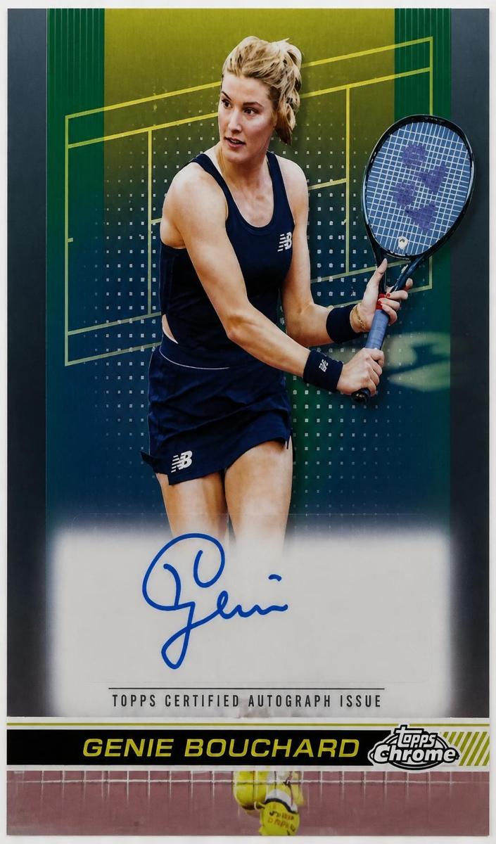 2024 Topps Chrome Genie Bouchard #TCA-GBD card