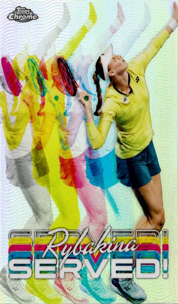 2024 Topps Chrome Served Elena Rybakina #SER-ER card