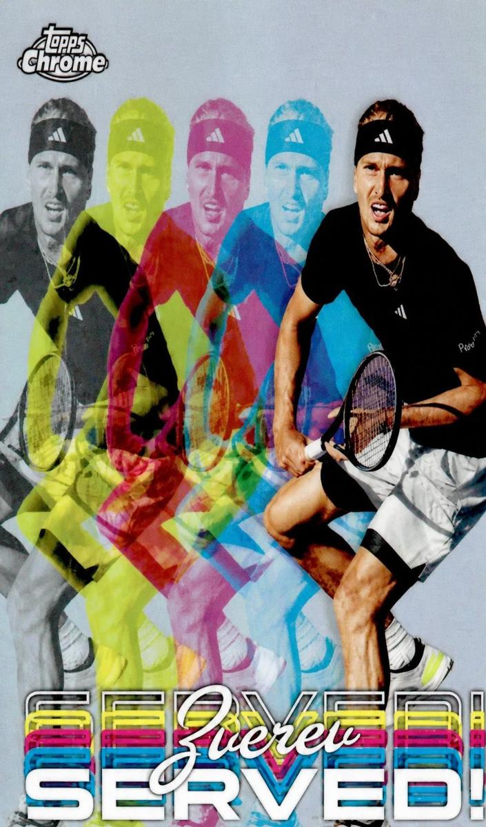 2024 Topps Chrome Served Alexander Zverev #SER-AZ card
