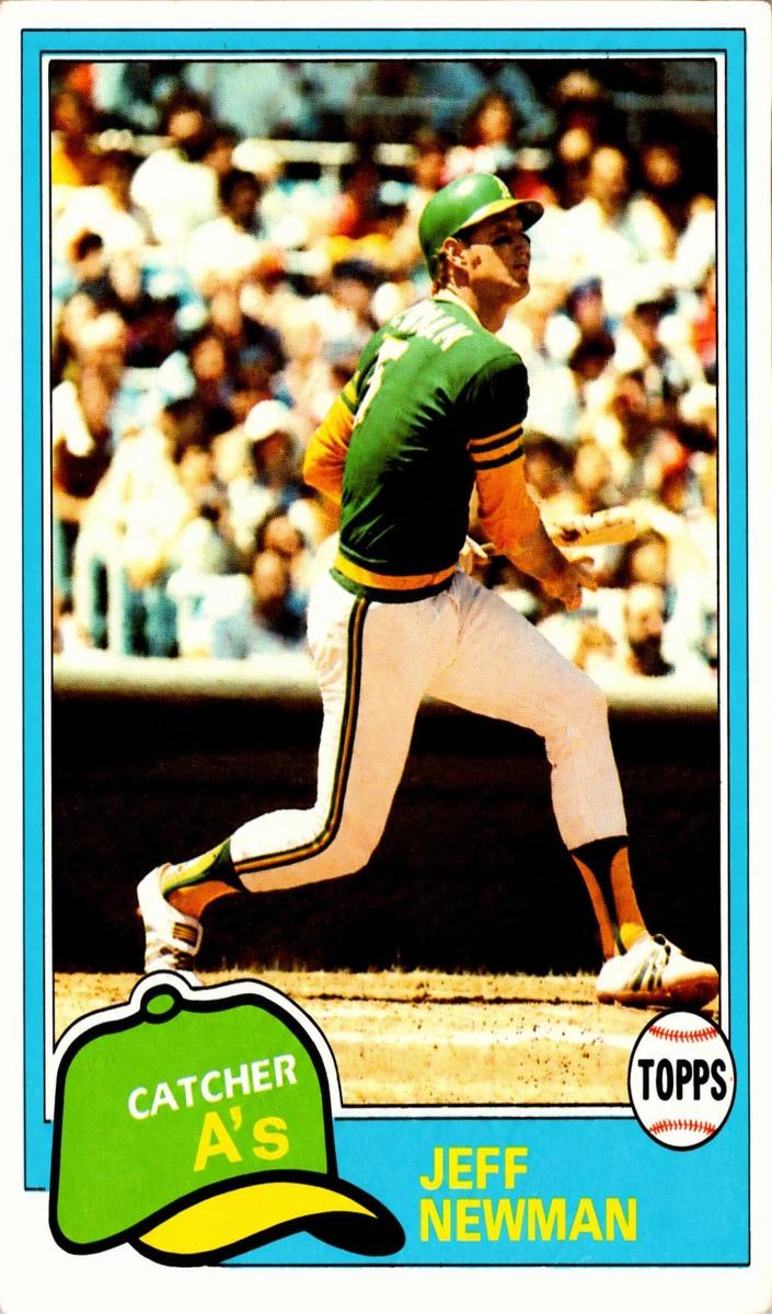 1981 Topps Jeff Newman #587 card