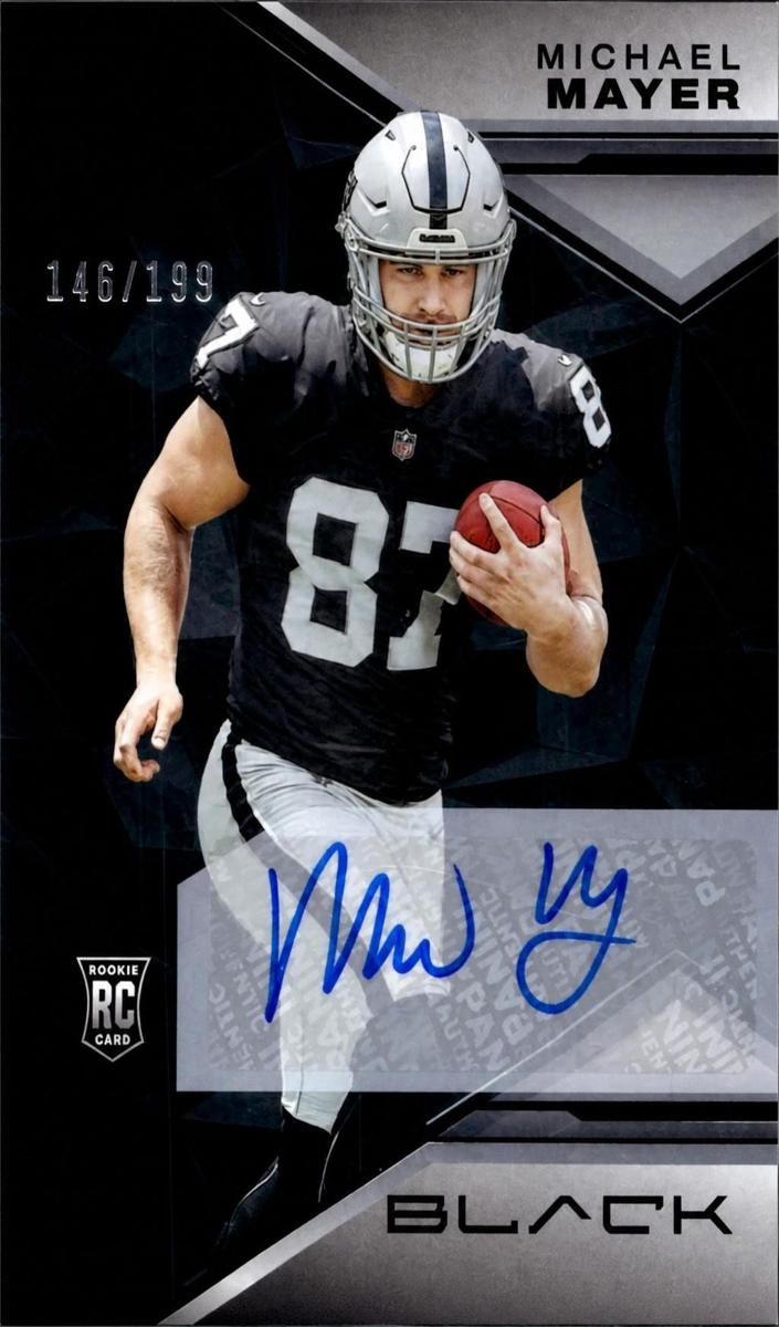 2023 Panini Black Michael Mayer #BOJ-14 card