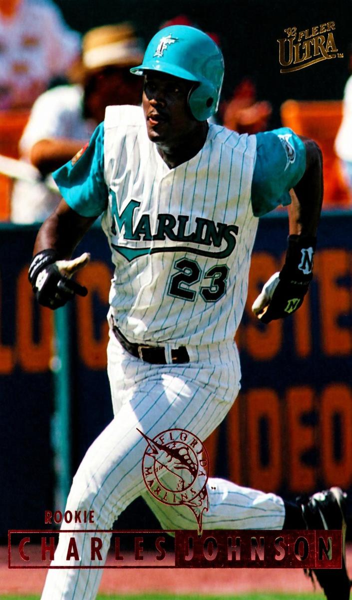 1995 Fleer Ultra Charles Johnson #380 card