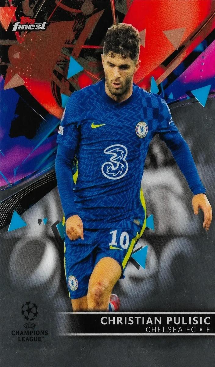 2021 Topps Finest UEFA Champions League Christian Pulisic #59 card