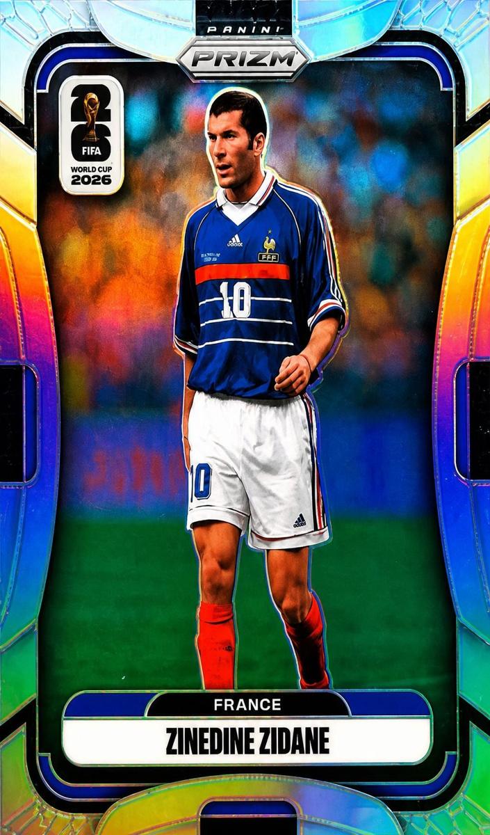 2026 Panini Prizm FIFA World Cup Zinedine Zidane #42 card