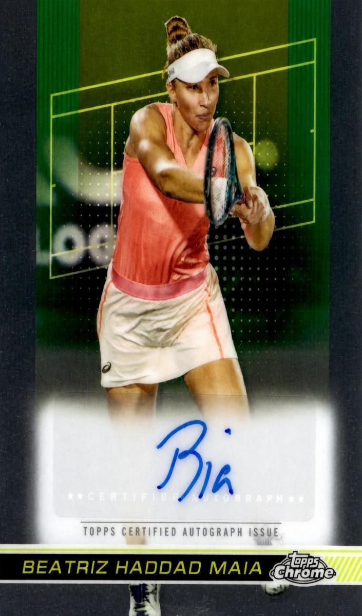 2024 Topps Chrome Beatriz Haddad Maia #TCA-BHM card