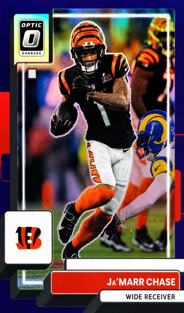 2022 Donruss Optic Ja'Marr Chase [Purple] #41 card