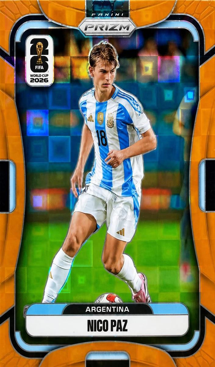 2026 Panini Prizm FIFA World Cup Nico Paz [Orange Pandora] #4 card