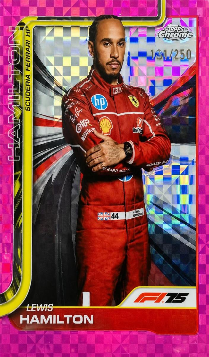 2025 Lewis Hamilton [Pink Checker Flag Refractor] #4