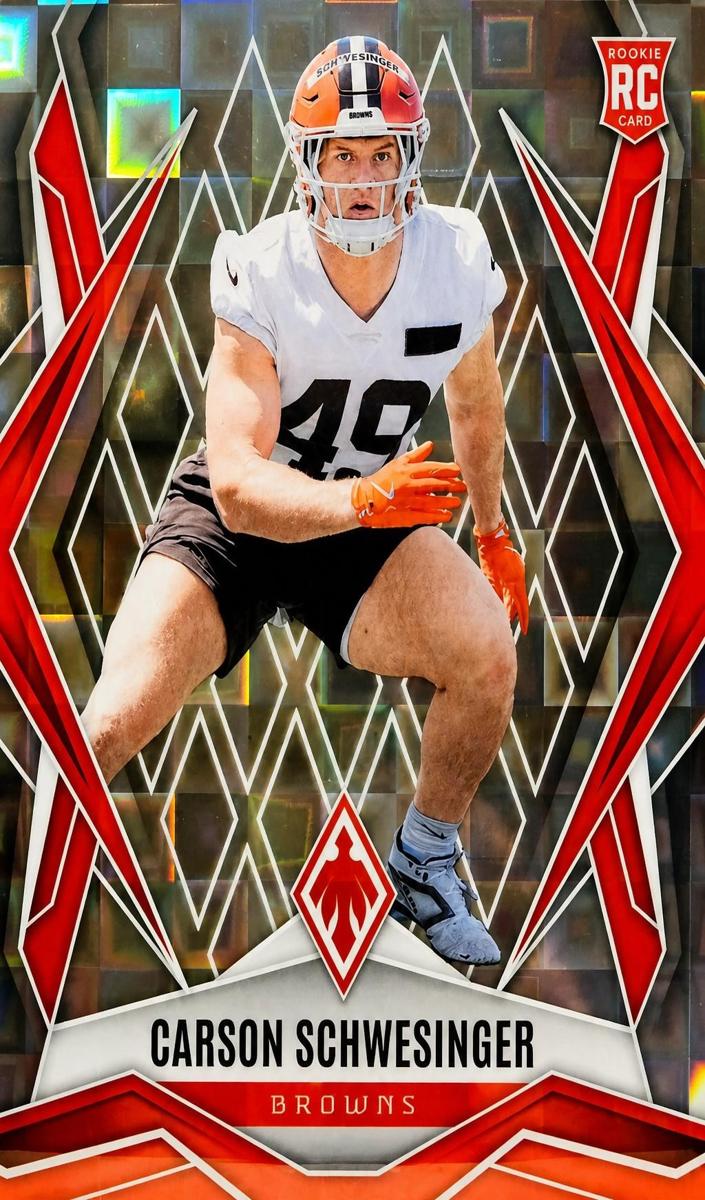 2025 Panini Phoenix Carson Schwesinger [Fire Burst] #201 card