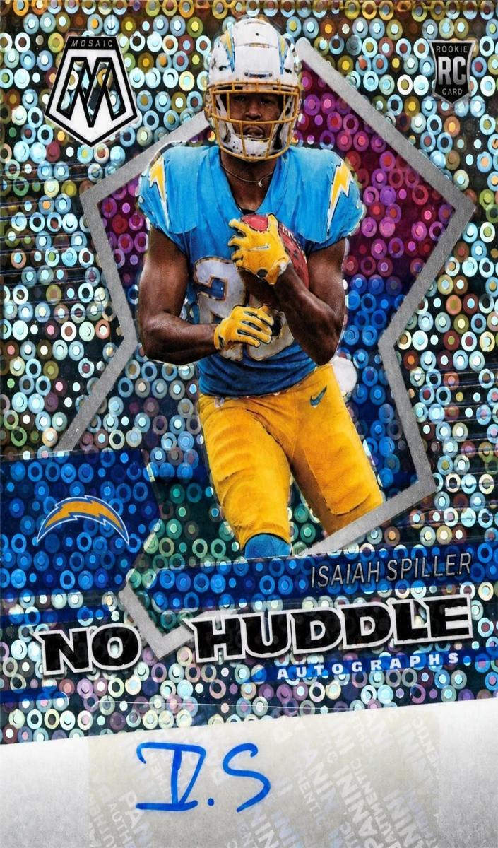 2022 Panini Mosaic Isaiah Spiller #ANH-IS card