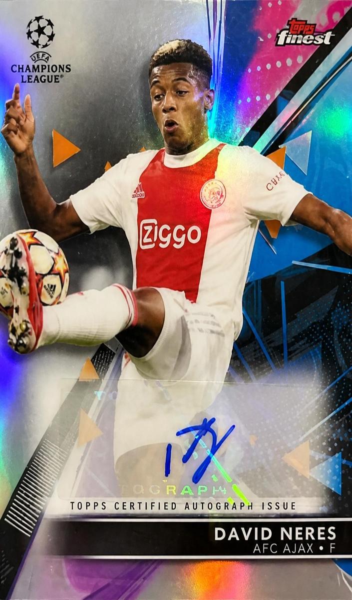 2021 Topps Finest UEFA Champions League David Neres #BA-DN card