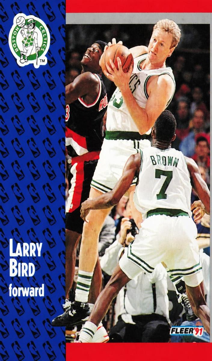 1991 Fleer Larry Bird #1 card