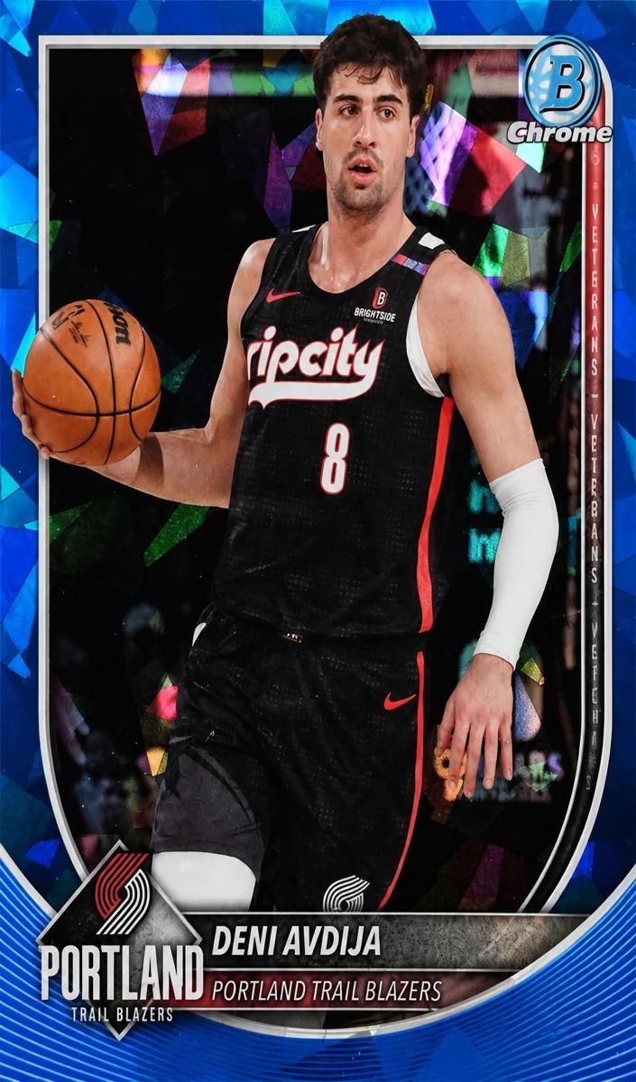 2025 Bowman Chrome Sapphire Deni Avdija #BCV-187 card
