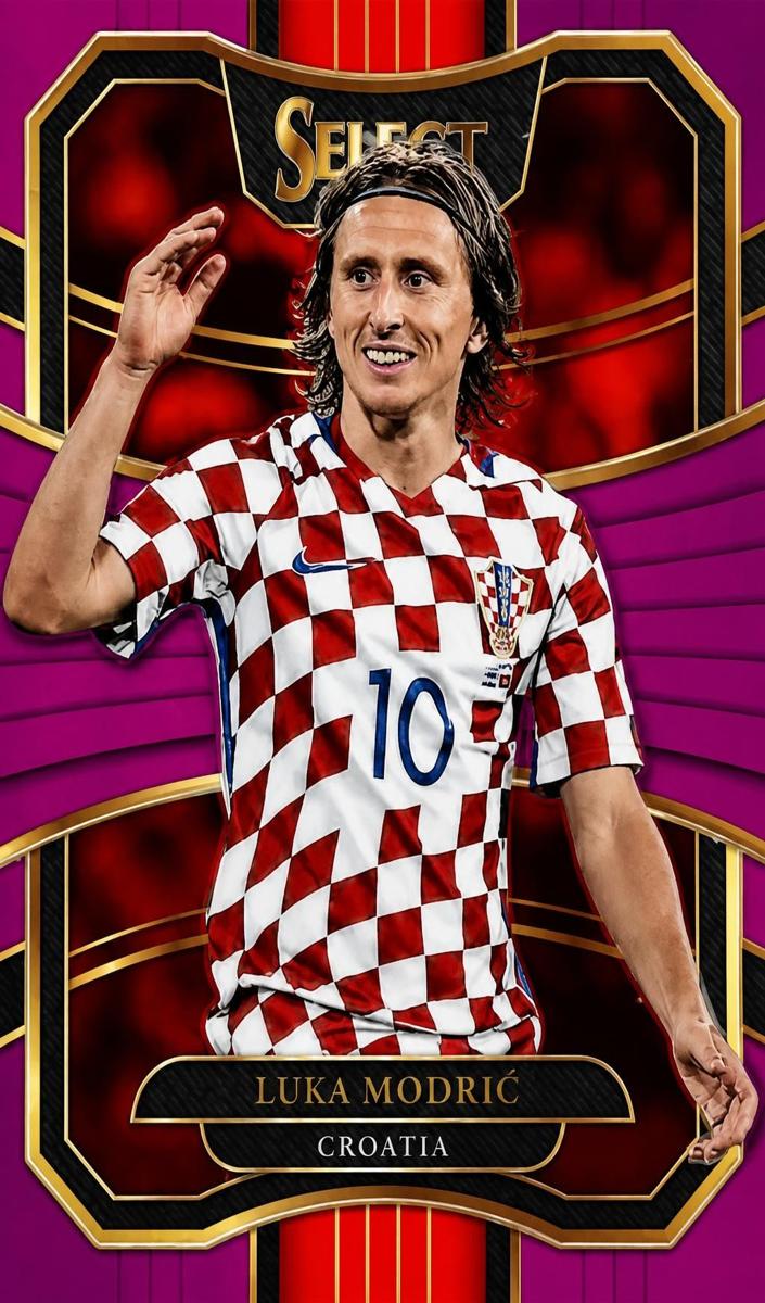 2017 Panini Select Luka Modric [Fuchsia] #59 card