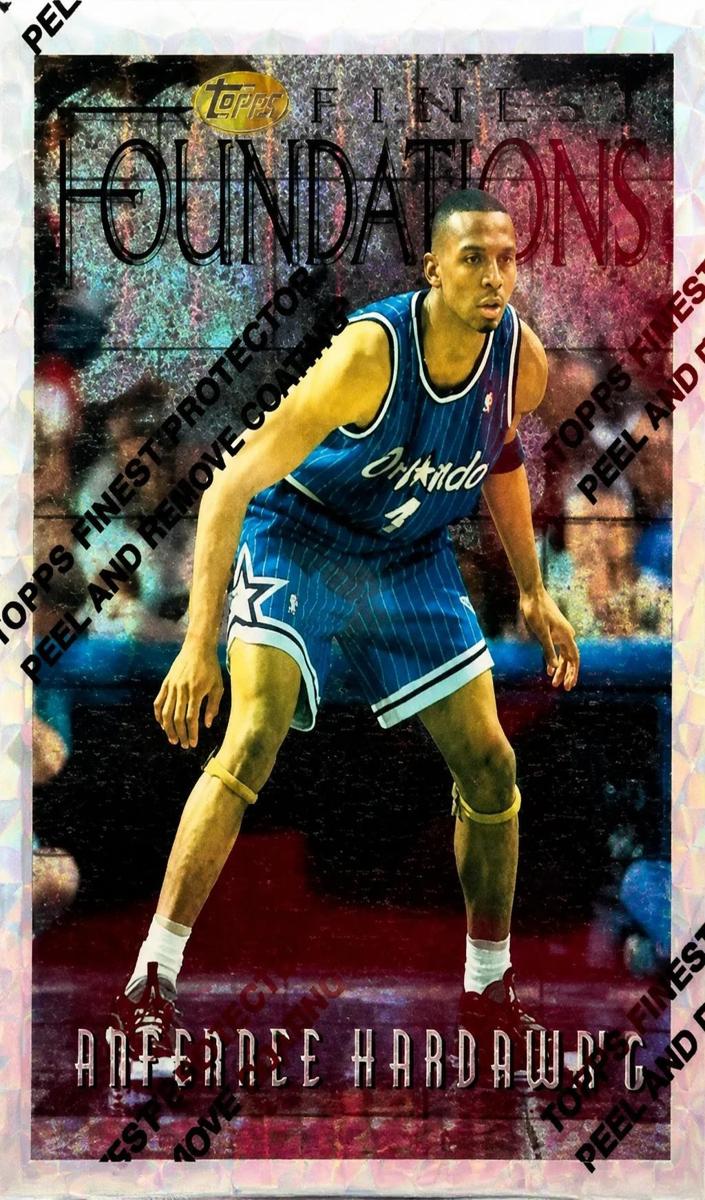 1996 Topps Finest Anfernee Hardaway [Refractor] #255 card