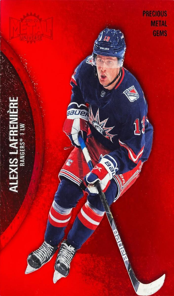 2021 Skybox Metal Universe Alexis Lafreniere [Gold] #139 card