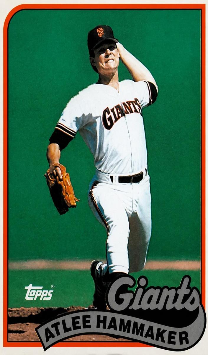 1989 Topps Atlee Hammaker #572 card