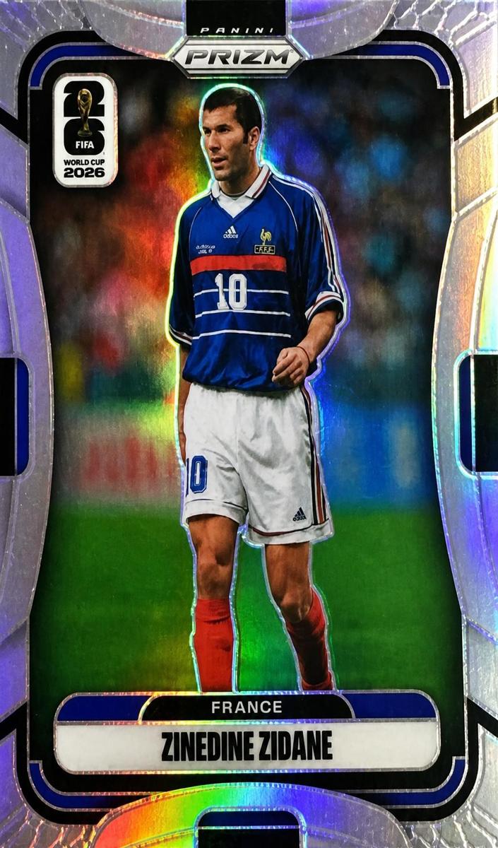 2026 Panini Prizm FIFA World Cup Zinedine Zidane [Silver] #42 card