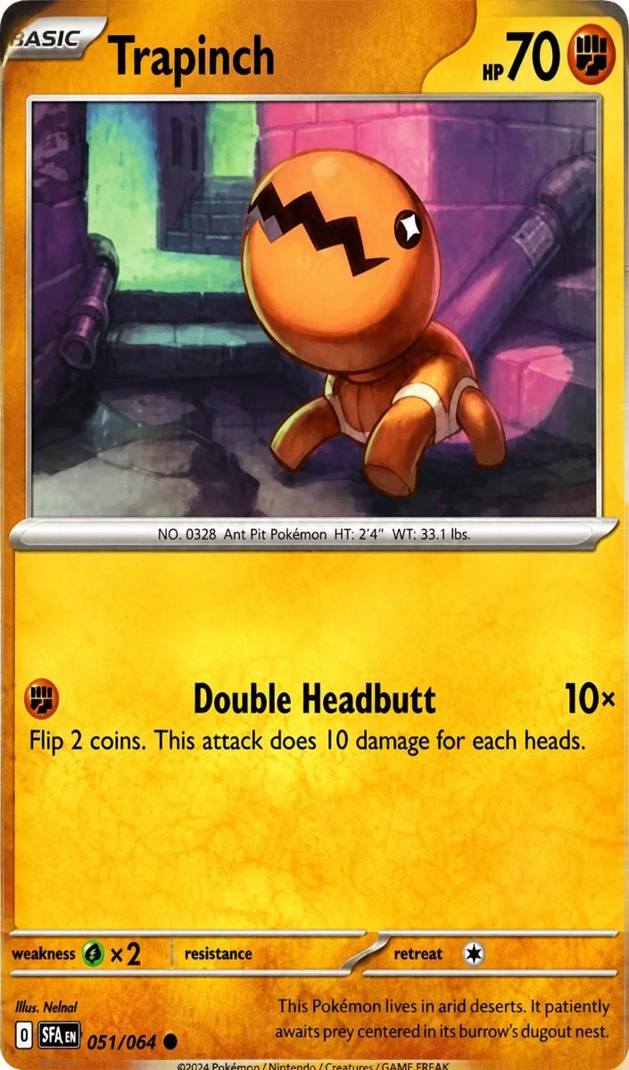 Trapinch 2025 Pokemon Mega Evolution Phantasmal Flames
