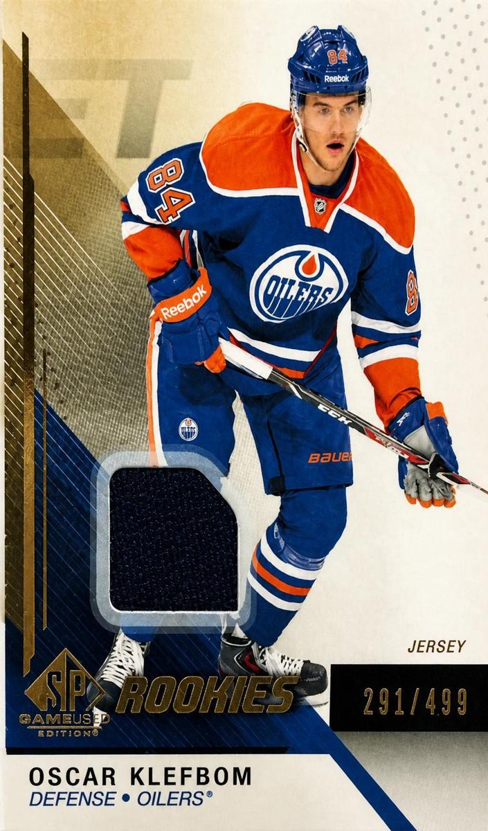 2014 SP Game Used Oscar Klefbom #105 card