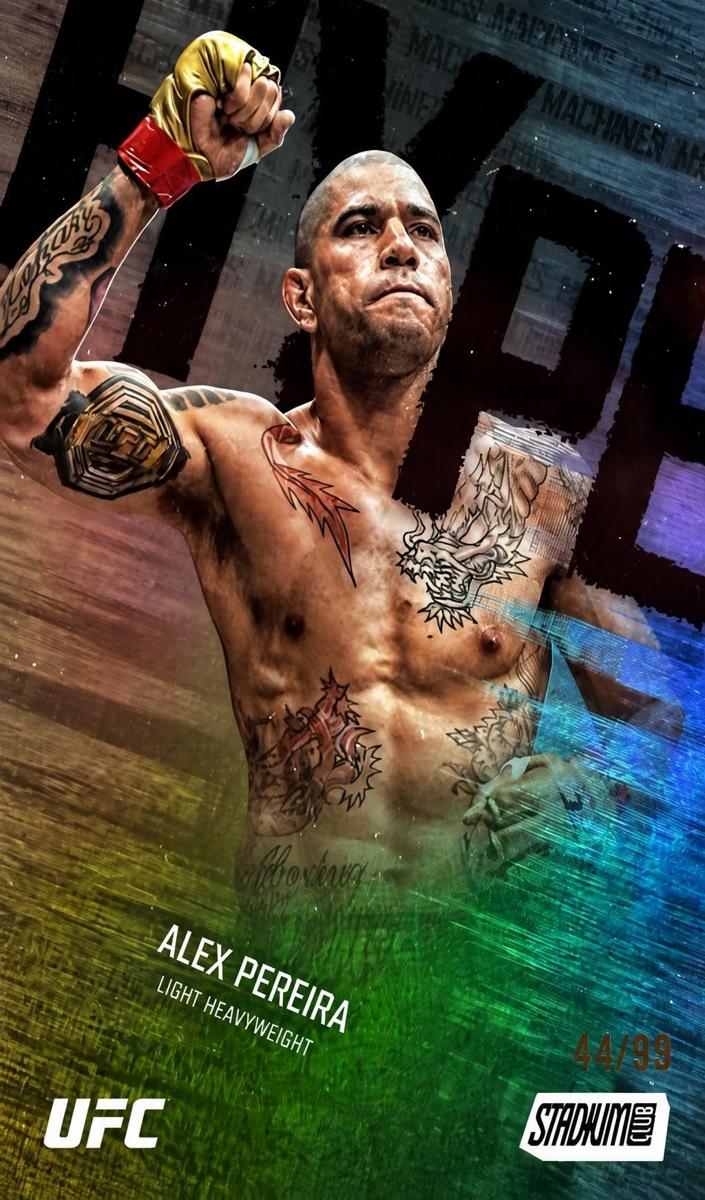 2025 Topps Stadium Club Alex Pereira [Black] #HM-9 card