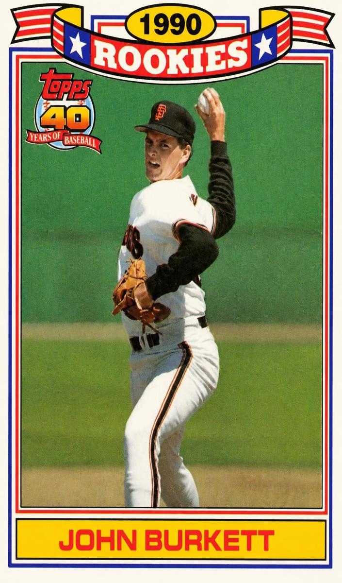 1991 Topps John Burkett #5 card