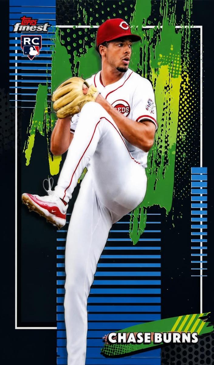 Chase Burns 2026 Topps Finest Baseball card