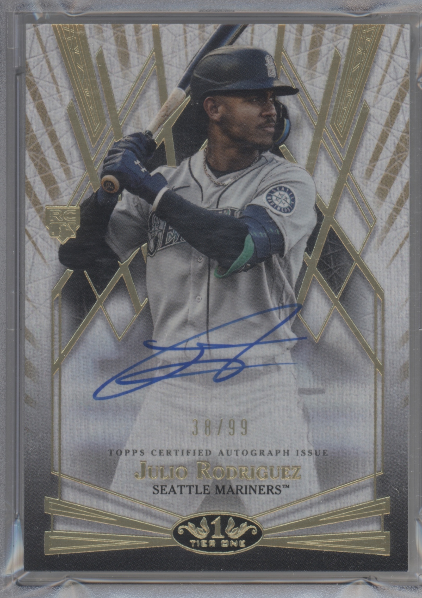 2022 Topps Tier One Baseball Julio Rodriguez #BOA-JRO