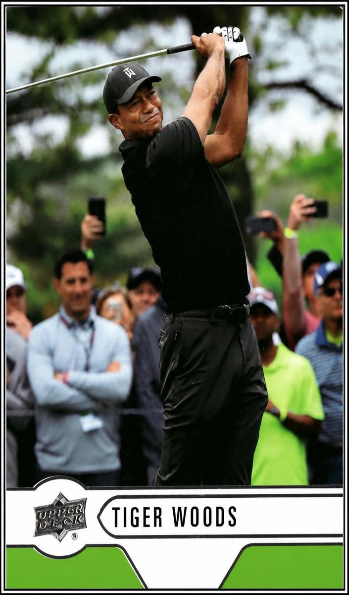 2021 SP Authentic Tiger Woods #UD-1 card