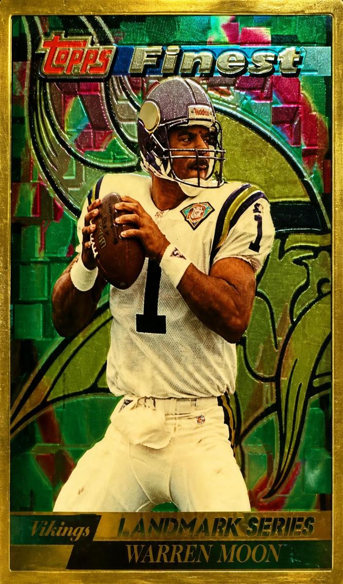 1995 Topps Finest Warren Moon #14 card