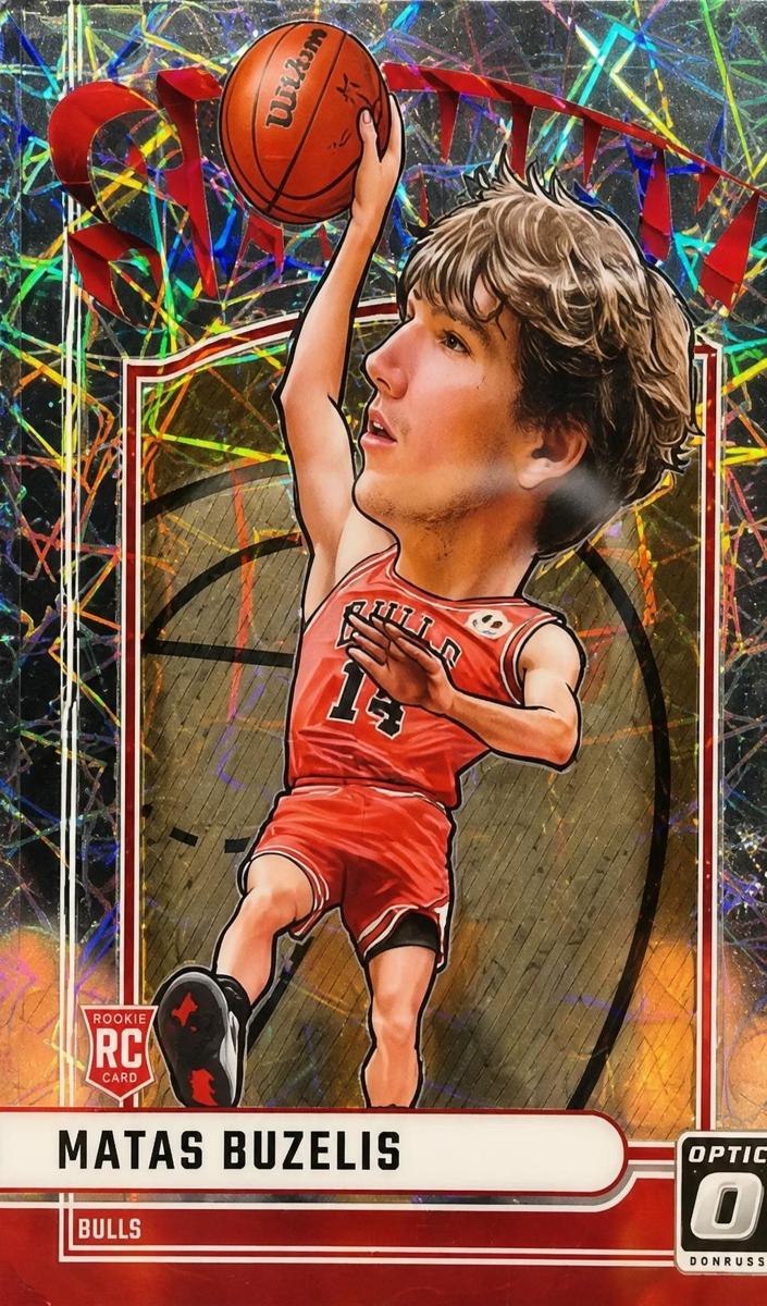2024 Panini One and One Prizmania Matas Buzelis #17 card