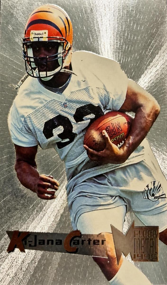 1995 Fleer Metal Ki-Jana Carter #7 card