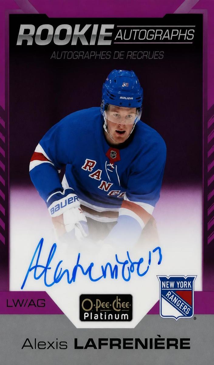2020 O-Pee-Chee Platinum Alexis Lafreniere [Pink Matte] #R-AL card