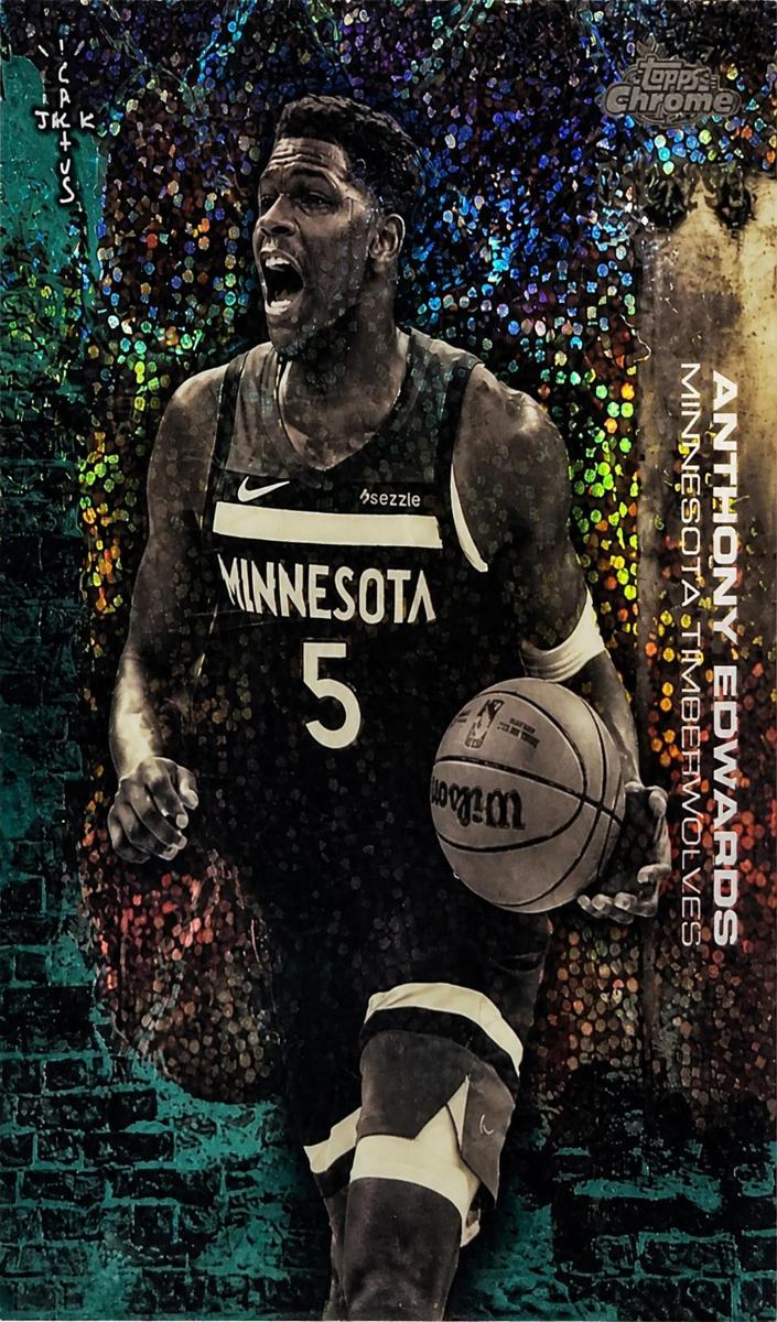 2025 Anthony Edwards [Teal Speckle Refractor] #33