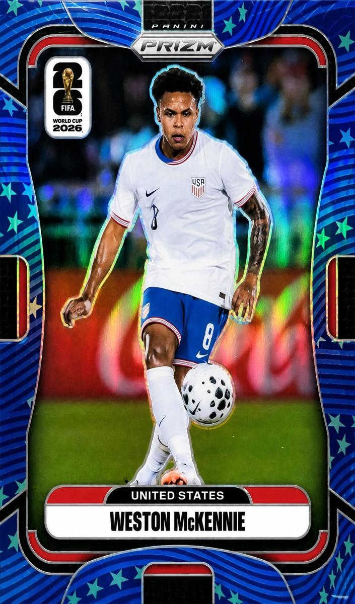 2026 Panini Prizm FIFA World Cup Weston McKennie [Old Glory] #434 card