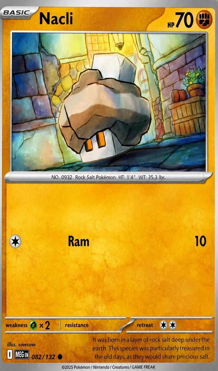 Nacli 2025 Pokemon Mega Evolution