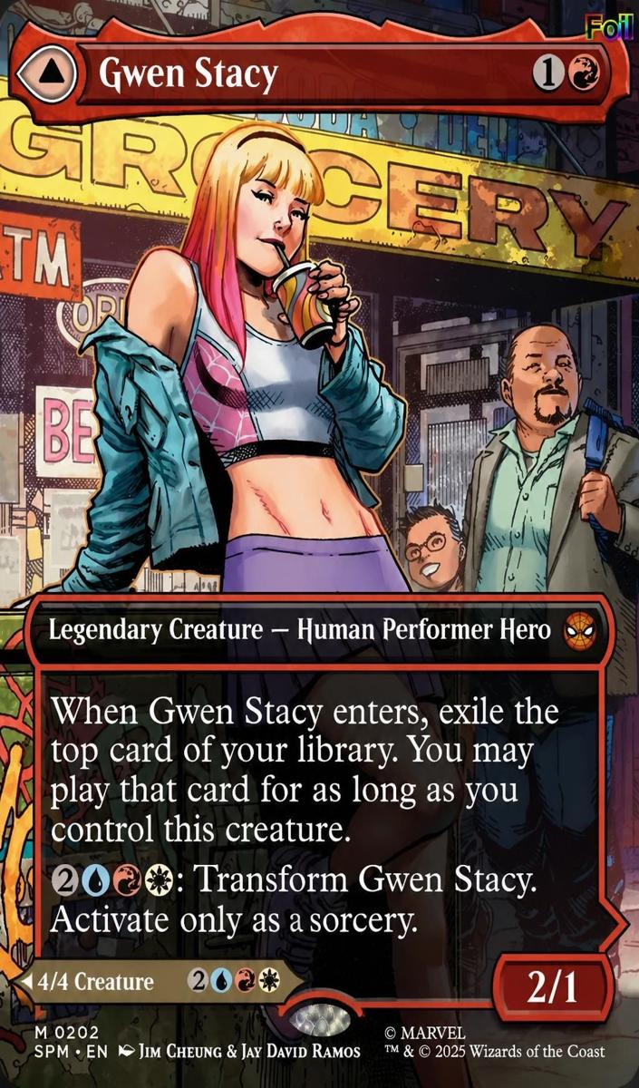 2025 Gwen Stacy [Borderless Foil] #202