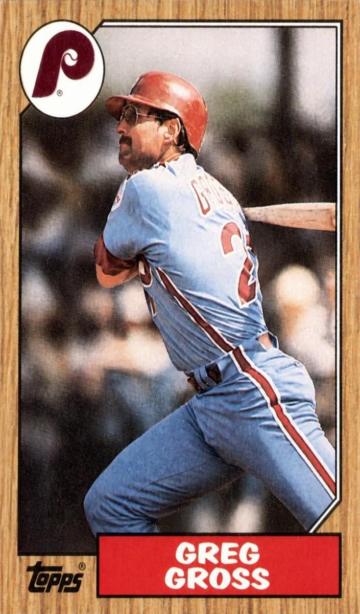 1987 Topps Greg Gross #702 card