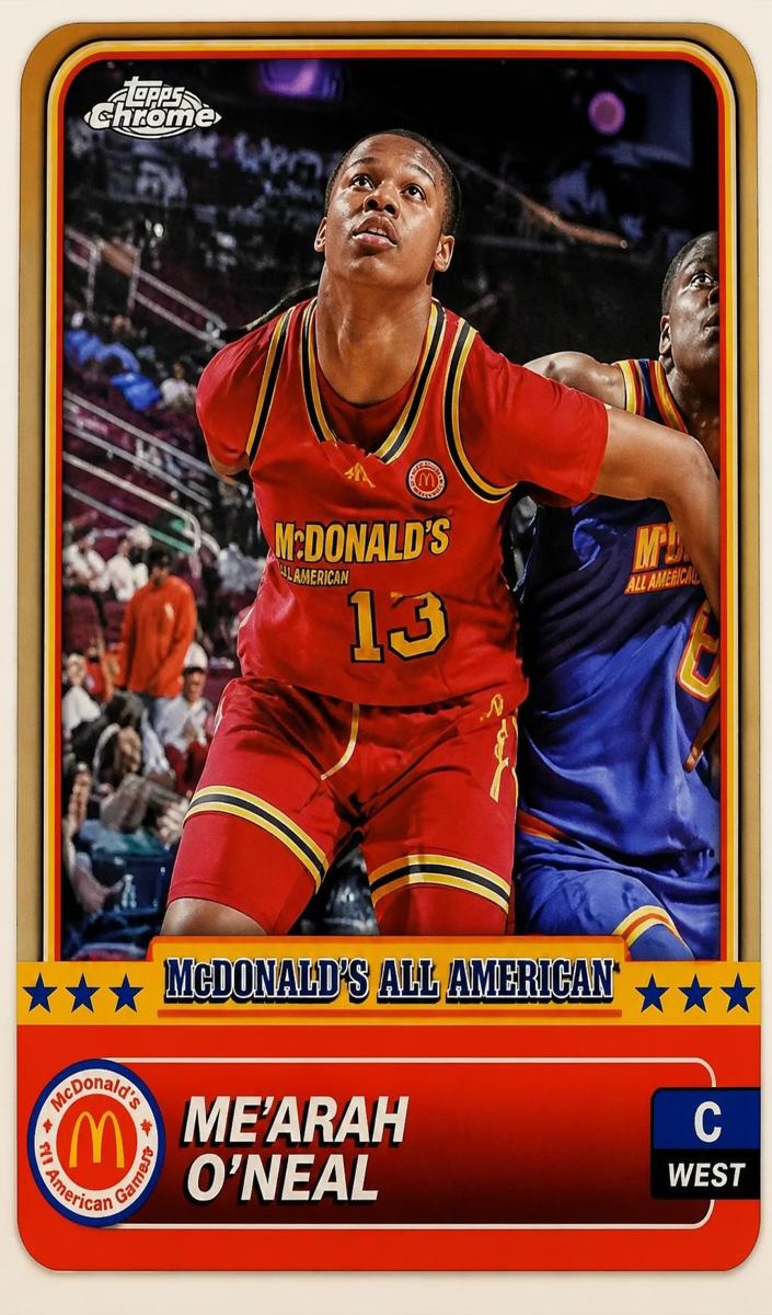 2024 Topps Chrome McDonald's All American Me'Arah O'Neal #20 card