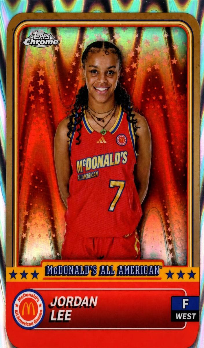 2024 Topps Chrome McDonald's All American Jordan Lee #68 card