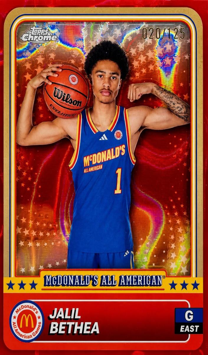 2024 Topps Chrome McDonald's All American Jalil Bethea #75 card