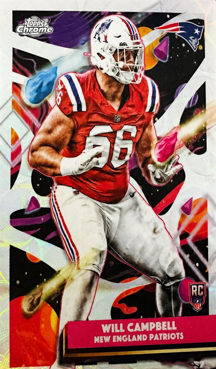 2025 Topps Cosmic Chrome Will Campbell [Aqua Equinox Refractor] #167 card