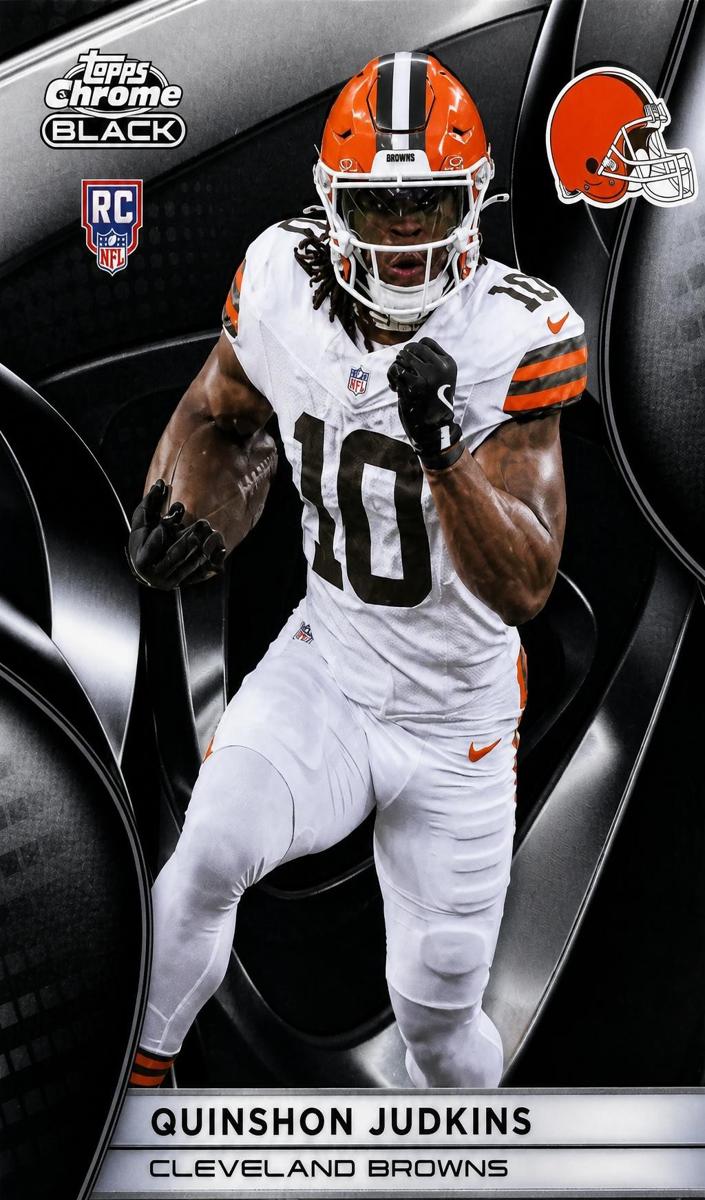 2025 Topps Chrome Black Quinshon Judkins #111 card